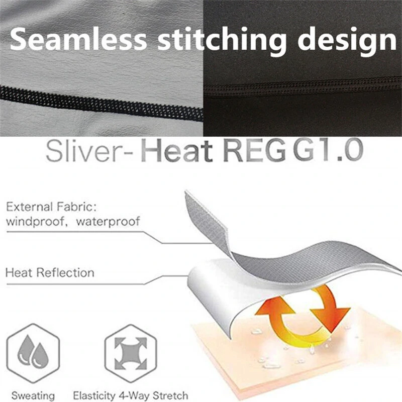 (image for) TENGOO Men Sauna Shaper Vest Thermo Sweat Shapewear Tummy Control Slimming Tank Top Gym Fitness Workout Zipper Corset Shirt for Fat Burning